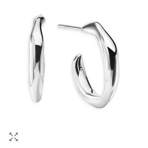 IPPOLITA NEW Sterling Silver Classico Squiggle Mini Hoop Earrings